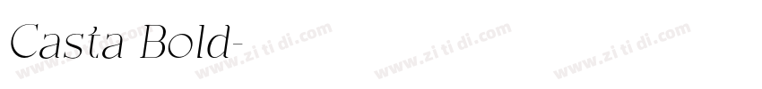 Casta Bold字体转换